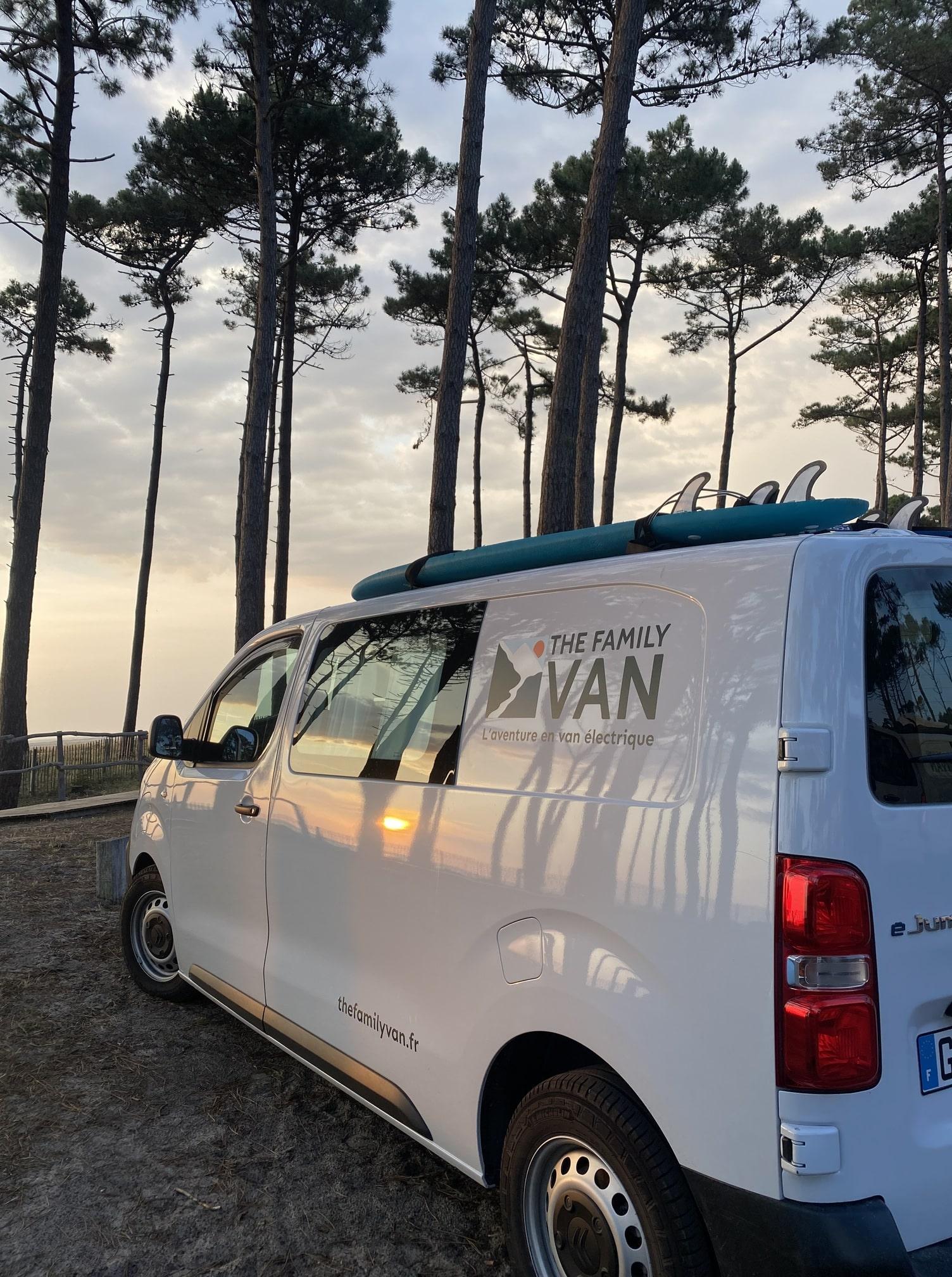 Van coucher de soleil